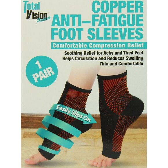 Copper Compression Recovery Foot Support Socks - Picture 2 of 3